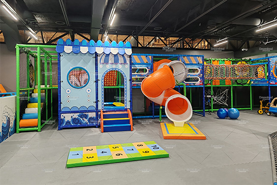 Dreamland Playground Transforms Island-Themed soft play climbing frame