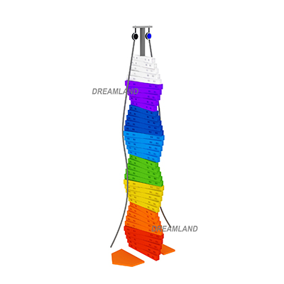 Rainbow Twister High Quality Indoor Climbing Walls DLF0003