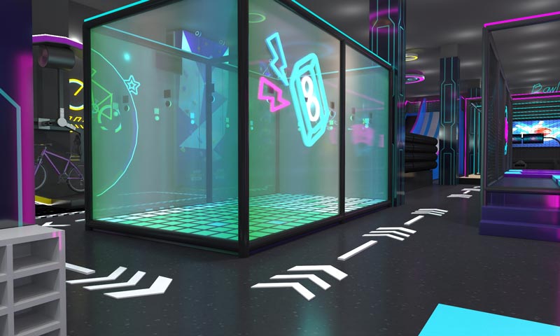 active interactive LED floor