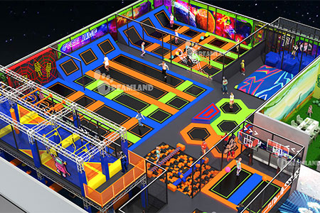 Why Fluorescent Glow Trampoline Parks are the Future of Indoor Entertainment?