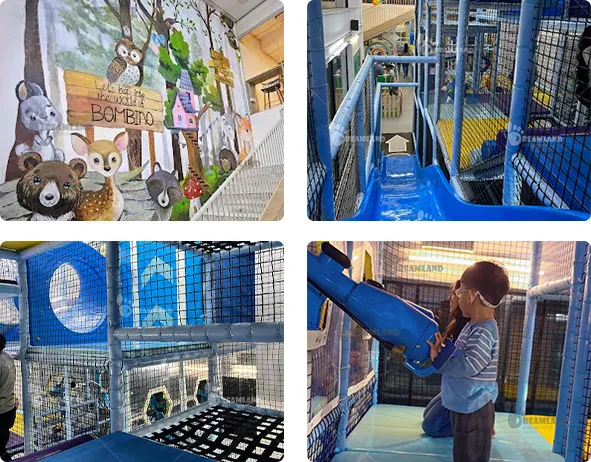 Colorful decorations,plastic slide,soft play area,soft play equipment