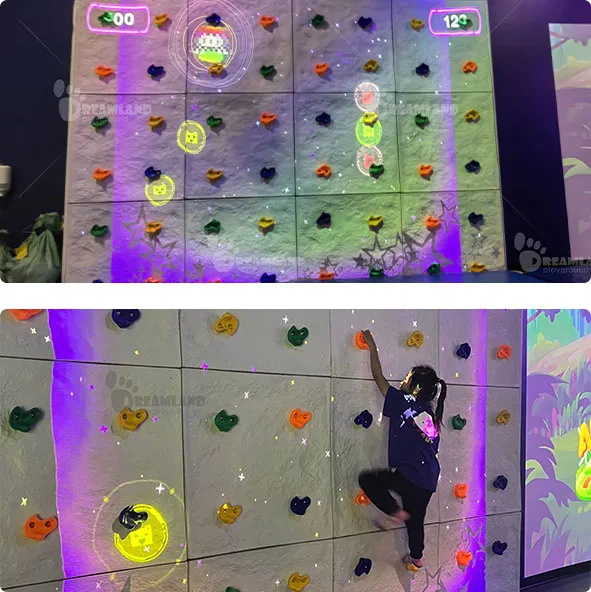climbing wall,interactive climbing wall
