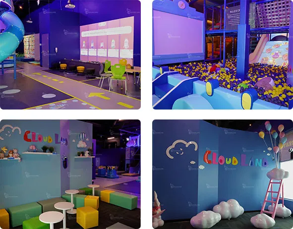 Indoor playground for kids Canada,Interactive Wall Projection,rest area,soft play area