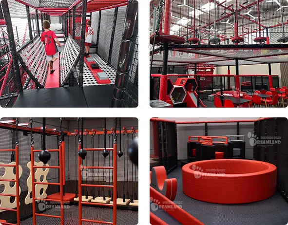 Building Spain’s Next General Active Entertainment Park,climbing structure,rope course,soft play area.