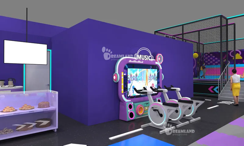 Interactive play area with motion sensors