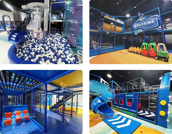 ball pool,mini recreational car,soft playground,spiral tube slide