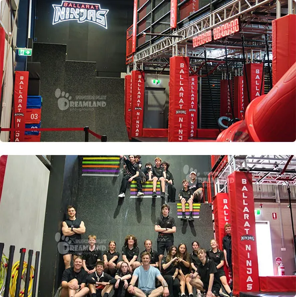 Ninja Course facility,Warped wall