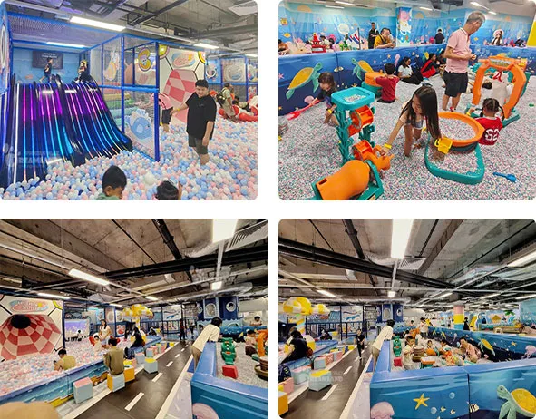 LED Wave Slide,Sand Pit,Soft Playg Structure,WAN TO PLAY Ocean Fantasy