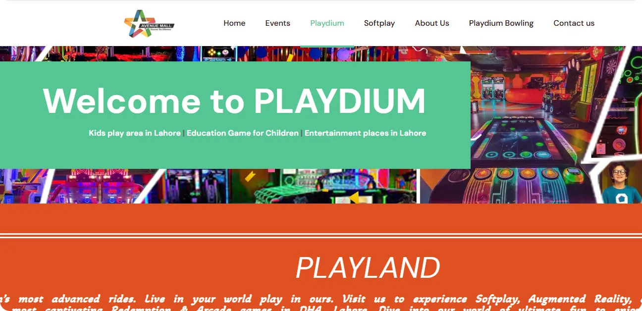 Playdium – Avenue Mall, Lahore
