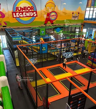 Indoor trampoline park in Pakistan