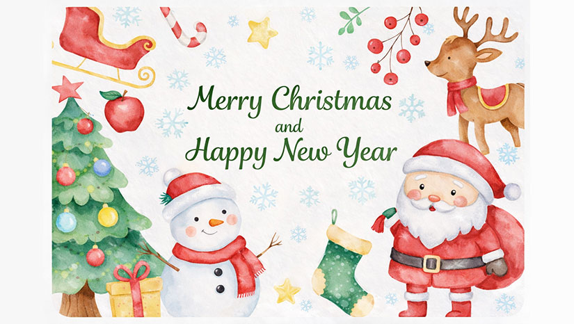 Merry Christmas and Happy New Year 2026
