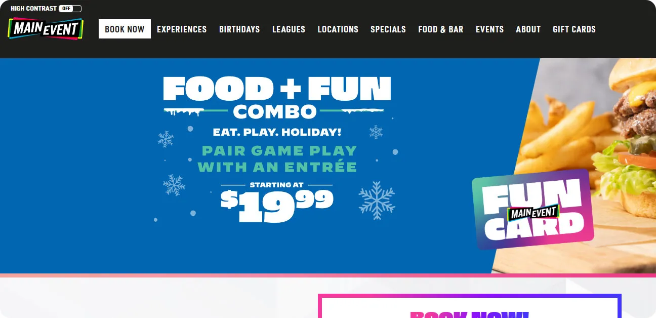 Main Event Orlando - Orlando, Florida - Family Fun Center