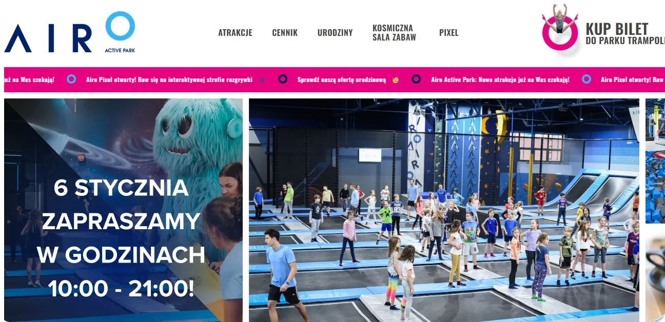 AIRO – Park Trampoline i Sala Zabaw Space Kids