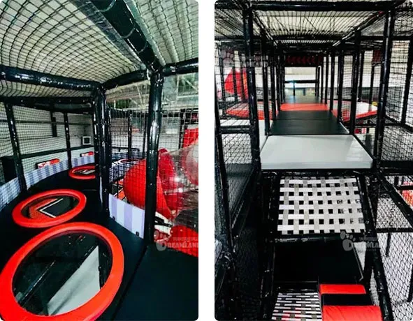 Bend Bounce Zone,Multi-Level Maze Main Walkway