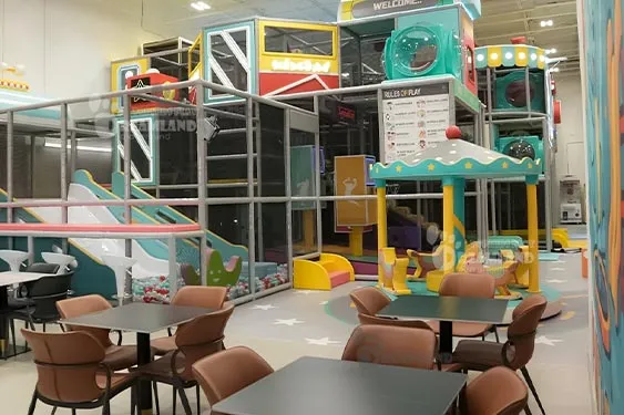 Profitable indoor play center layout