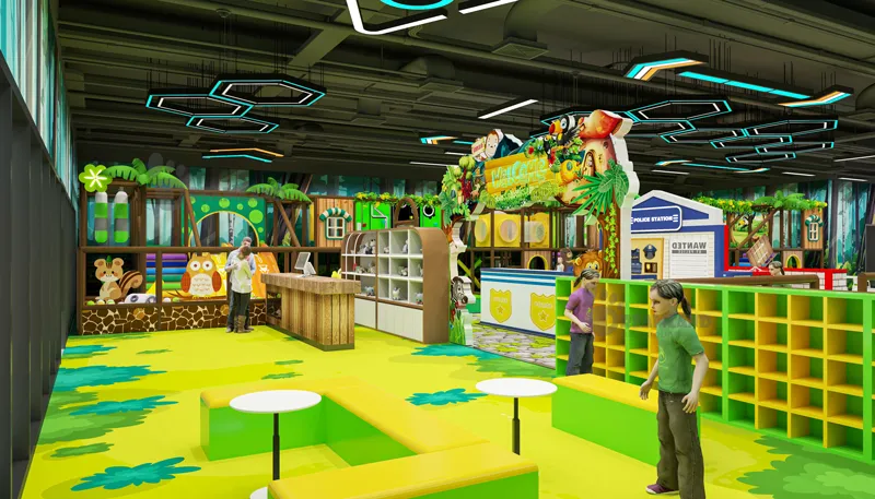 Commercial indoor playground equipment