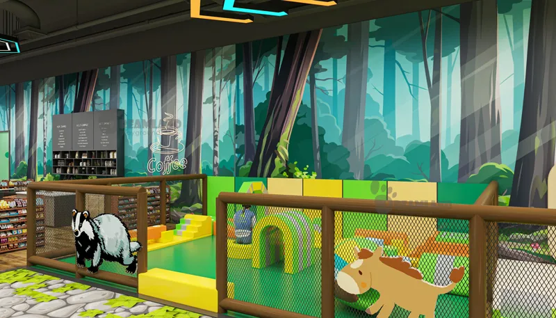 Indoor playground equipment materials