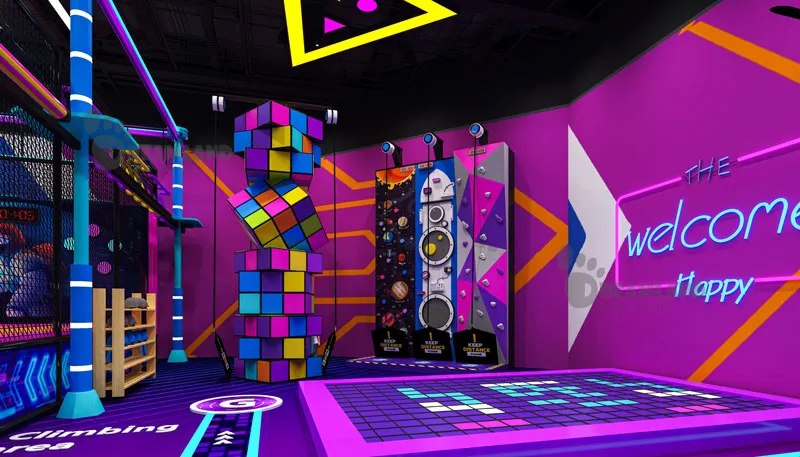 Indoor Trampoline Attraction Mix