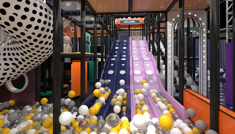 Which fire test applies to indoor playground materials