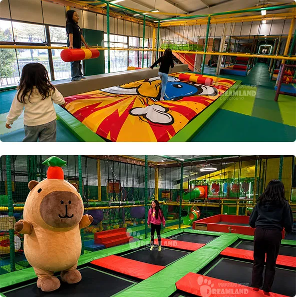 Indoor trampoline park, Trampoline and Sports Zone