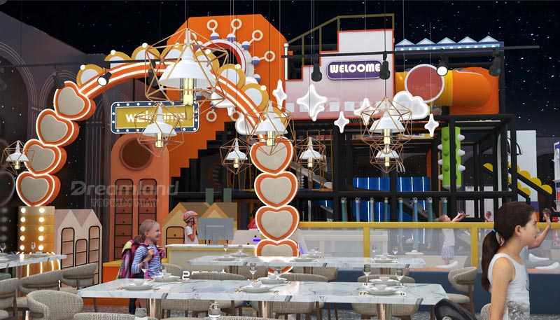 Indoor playground equipment height