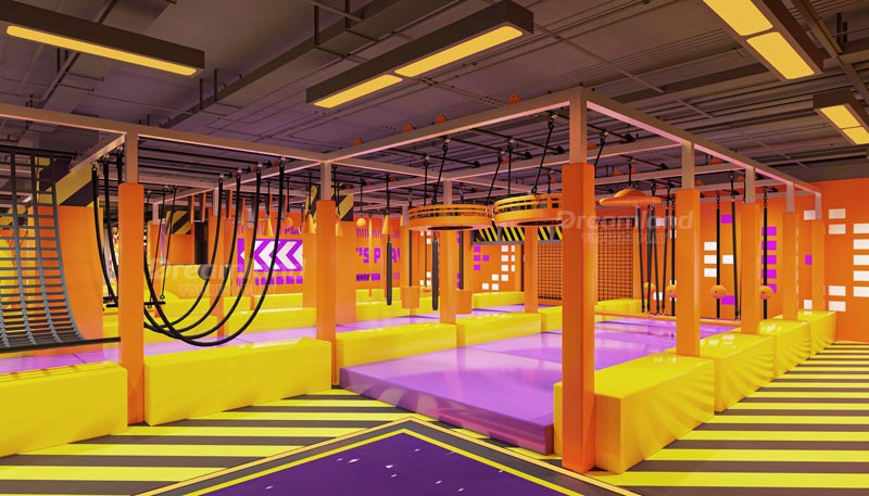 Indoor adventure center attractions