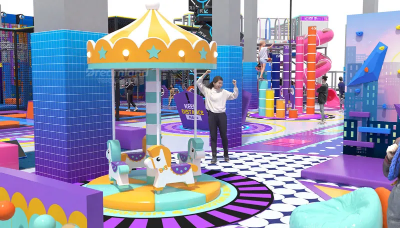 Commercial indoor playground installation