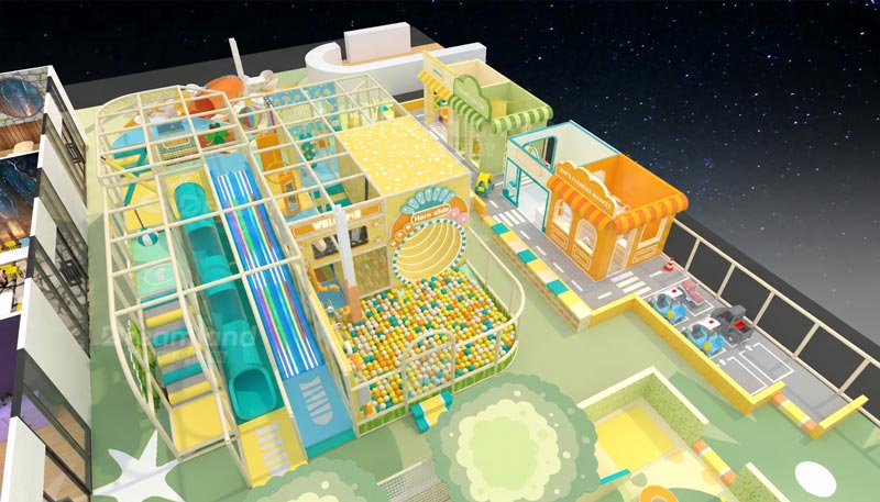 Prepare for indoor playground installation
