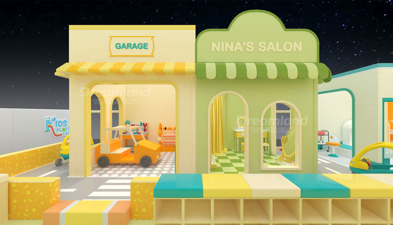 Overseas indoor playground installation