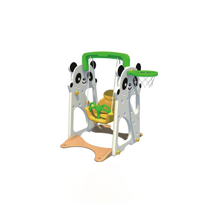 Hot sale cute panda theme plastic swing sets for kids DL-05601