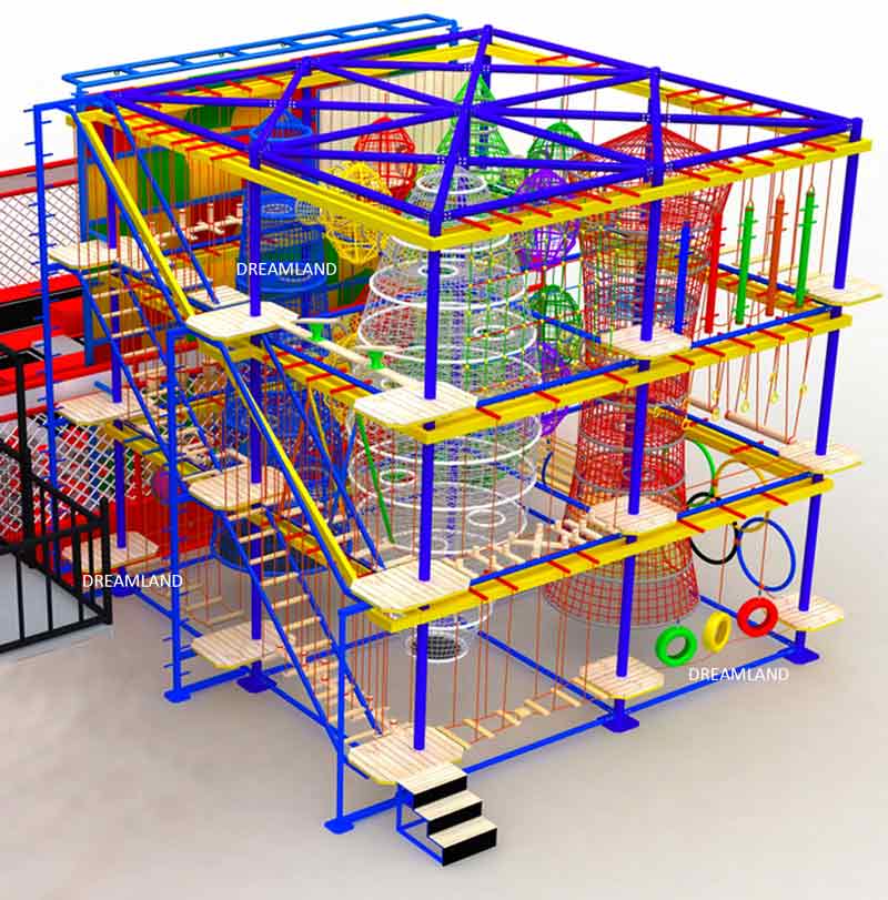 Adventure Indoor Rope Course for Kids - Dreamland Manufacturer