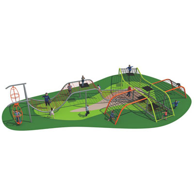 Children outdoor playground outdoor climbing nets DL-SSW045-19180