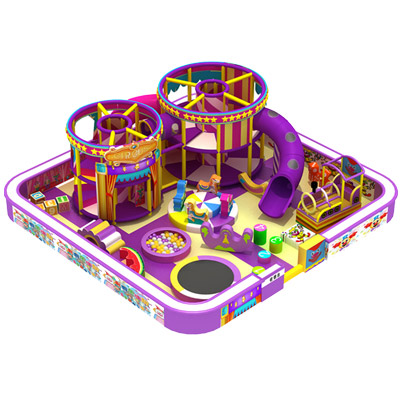 Circus theme small amusement park kids playground indoor DLC001