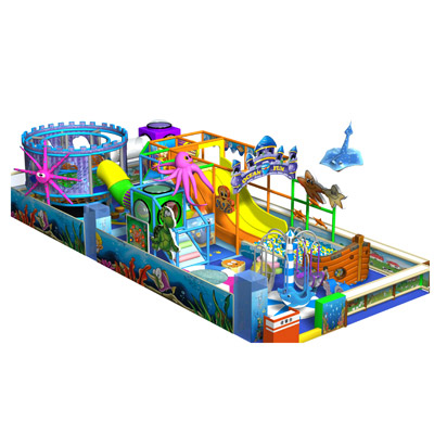 Custom ocean theme softplay indoor playgrounds for children DL156D