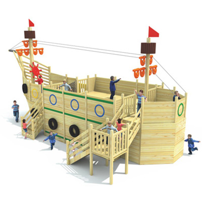 Hot sell wooden outdoor playground equipment sets DL-MHD004-19353