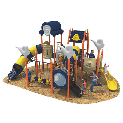 Kids plastic outdoor playground slides amusement DL-HMH005-19051