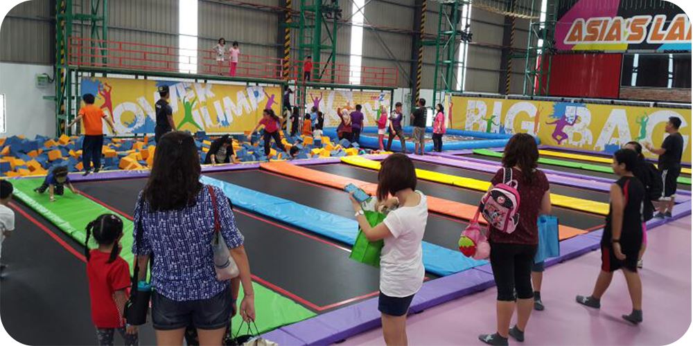 Largest indoor trampoline in Malaysia