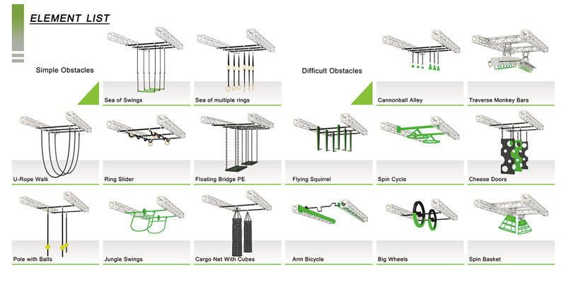 ninja obstacles
