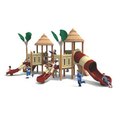 Outdoor wood children playground equipment DL-MZY010-19360