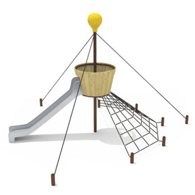 Physical activity outdoor rope net climbing structure DL-SSW018-19190