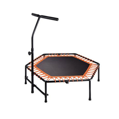 Portable Small Indoor Folding Exercise Trampolines with Safety Handrail DL-6391A