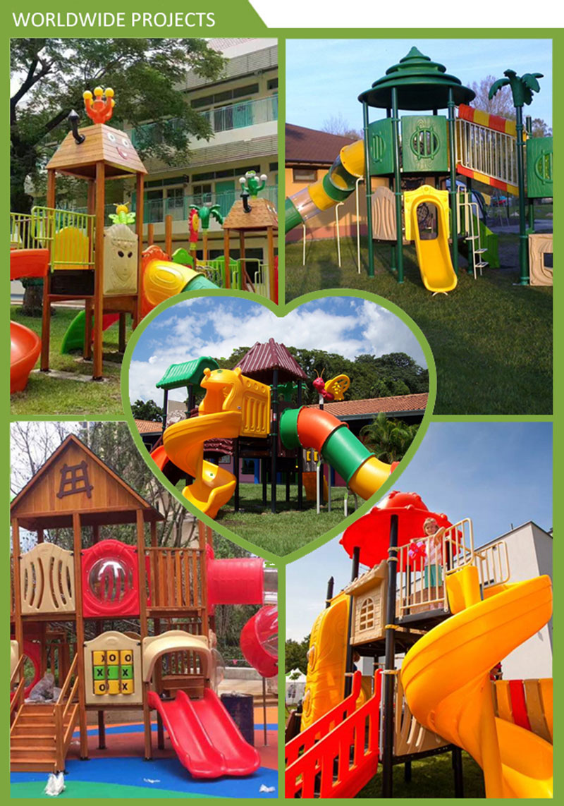 small plastic outdoor children playground equipment dl op005 3