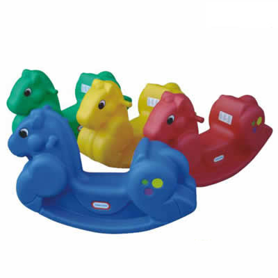 Various Colored Plastic Rocking Horse, Popular Toys from China