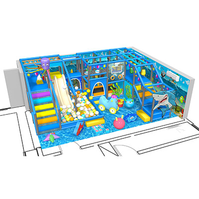 Wholesale Professional Ocean Theme Kids Indoor Playground DL006