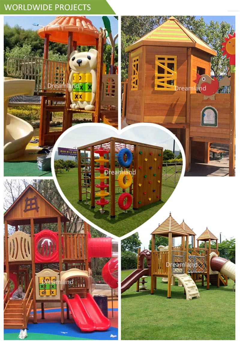 wood kids outdoor playground sets dl14 130b 2
