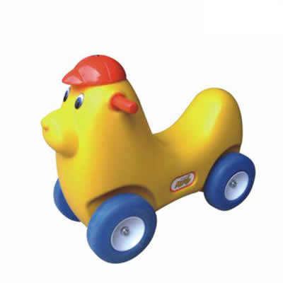 Yellow Dog-shape Plastic Riding on Car For Sale