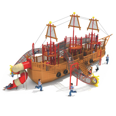 Outdoor wood children playground equipment DL-MHD006-19354