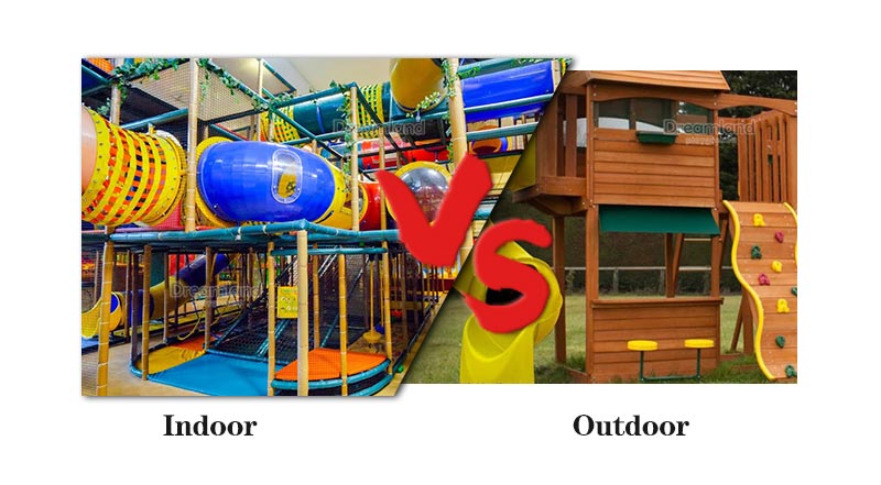 difference indoor outdoor playground comparision