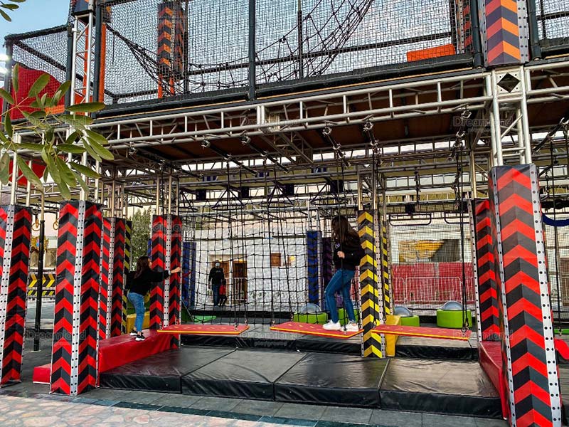 ninja warrior course in the park of qatar