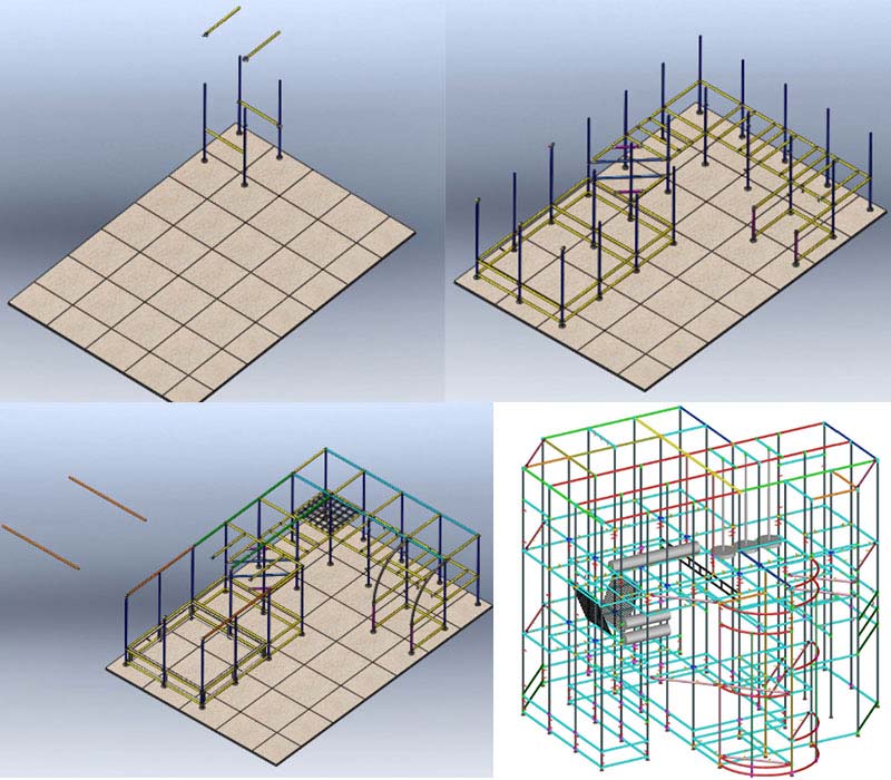 indoor playgrounds plan drawing